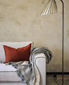 Pied de lampadaire en acier brut Ella noir