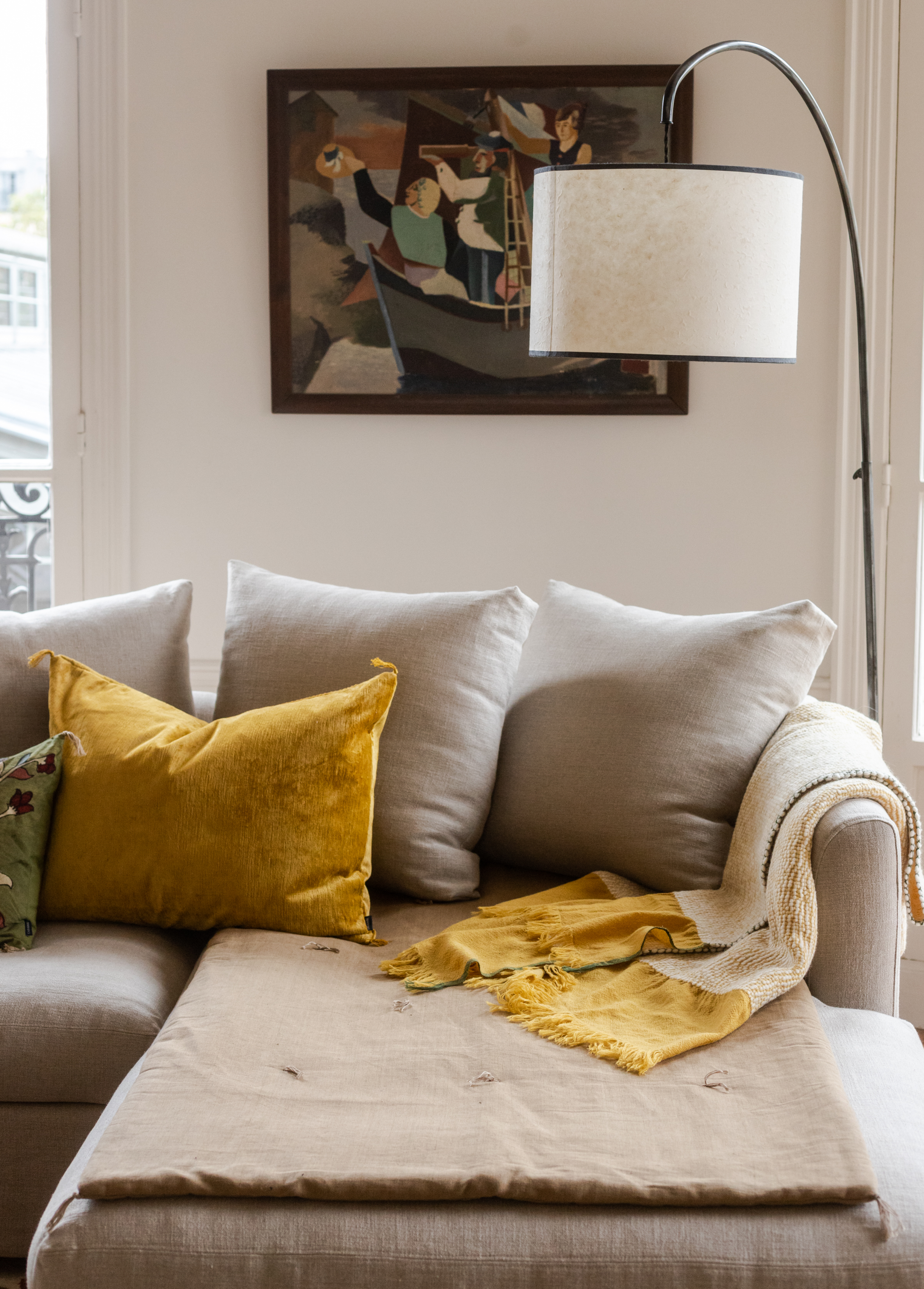 Sofa cover linen