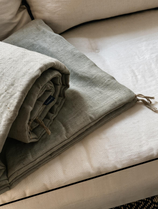 Linen sofa cover