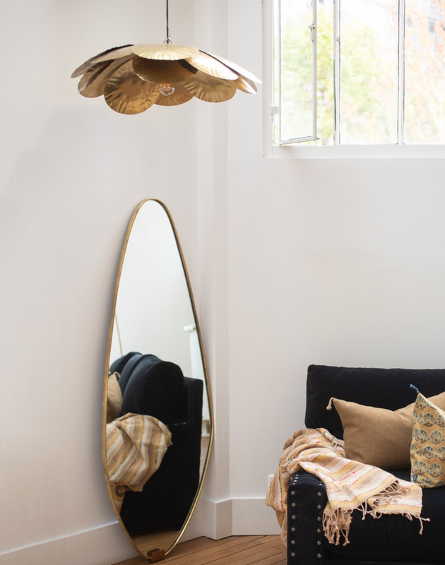 Suspension cosmos grande en laiton