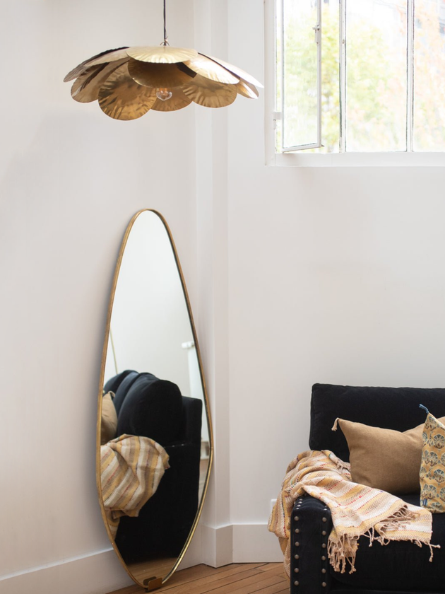 Suspension cosmos grande en laiton