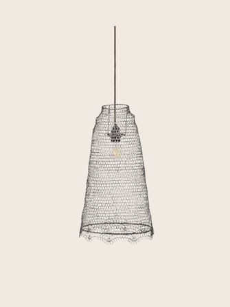 Suspension treccia petit format noir