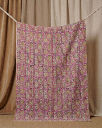 Pièce artisanale Suzani Aurore