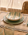 ensemble de set de table platao et vaisselle Amalfi