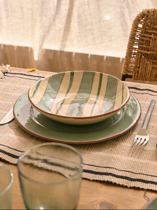 ensemble de set de table platao et vaisselle Amalfi