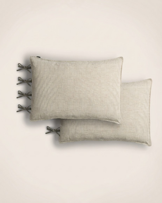Set de 2 taies d'oreiller Fil à fil