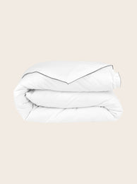 Literie : linge de lit en percale de coton bio blanc