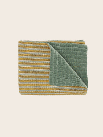 Couvre-lit Raana en coton de velours lavé pour lit