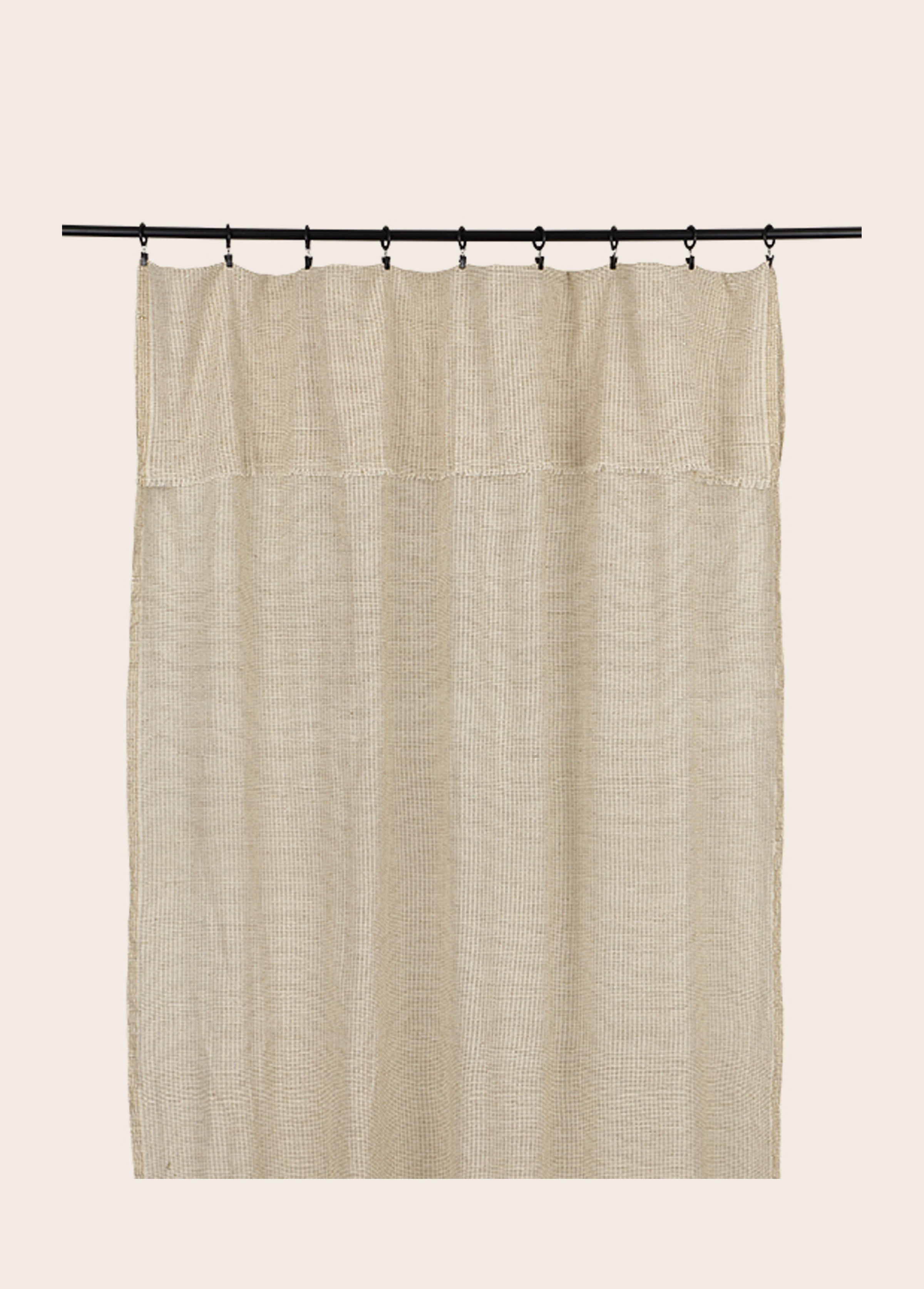 Rideau clair en khadi de coton biologique Arys