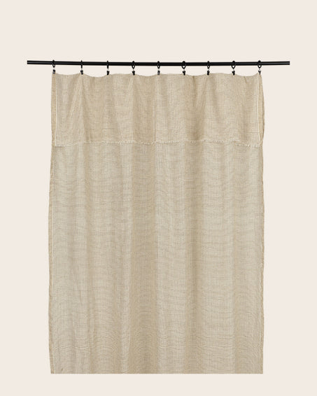 Rideau clair en khadi de coton biologique Arys