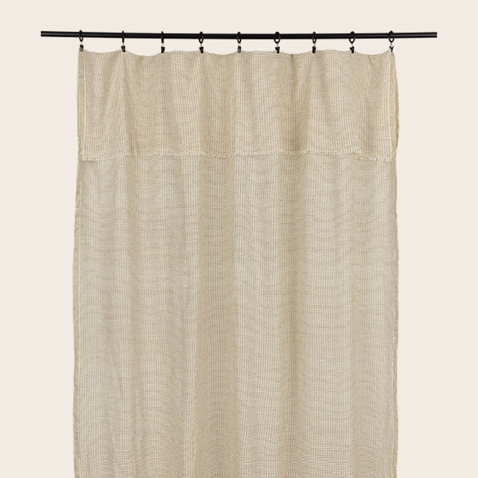 Rideau clair en khadi de coton biologique Arys