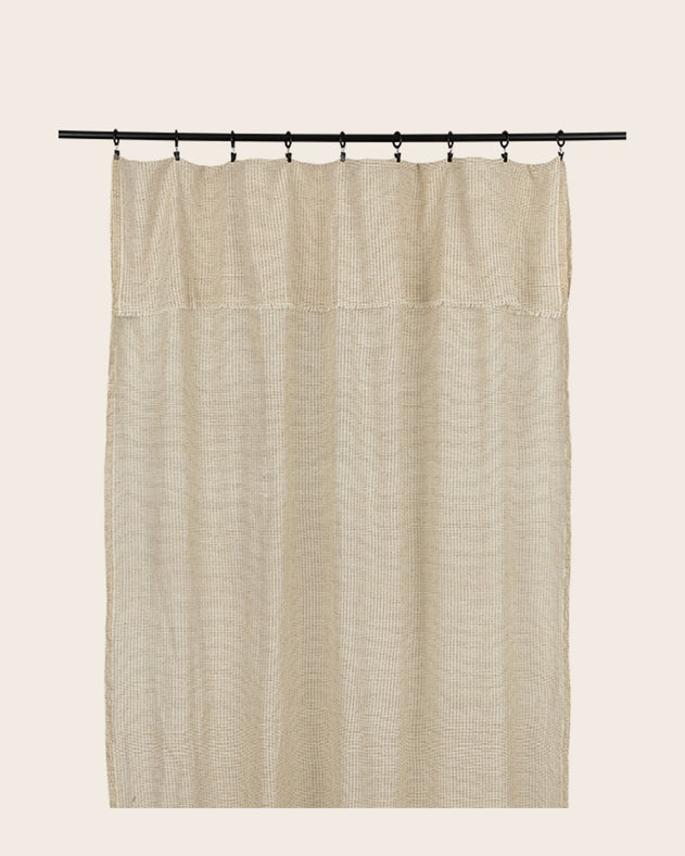 Rideau clair en khadi de coton biologique Arys