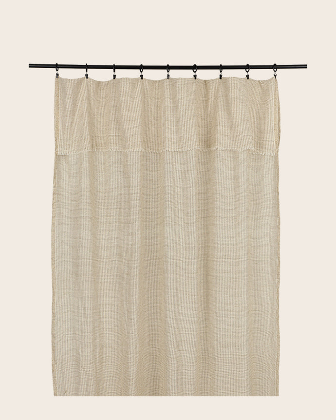 Rideau clair en khadi de coton biologique Arys