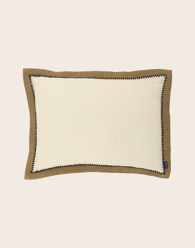 Housse de coussin Khadi Noir