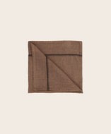 Serviette de table carrée Noé en lin lavé 