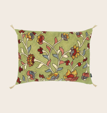 Housse de coussin Kalamkari