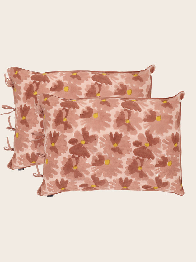 Set de 2 taies d'oreiller Peonia