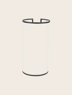 Luminaire cylindrique épuré blanc et noir pour le salon et chambre