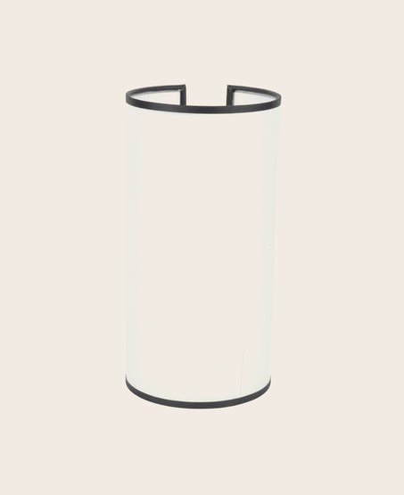 Luminaire cylindrique épuré blanc et noir pour le salon et chambre