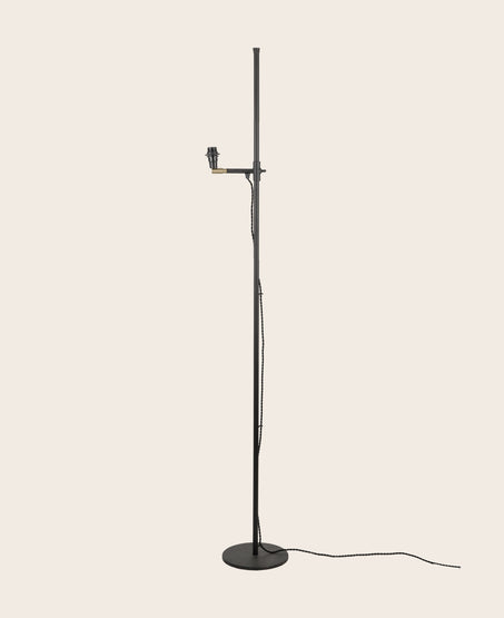 Pied de lampadaire Ko noir avec hauteur ajustable