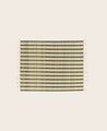 Set de table rectangulaire en jonc de rivière à rayures