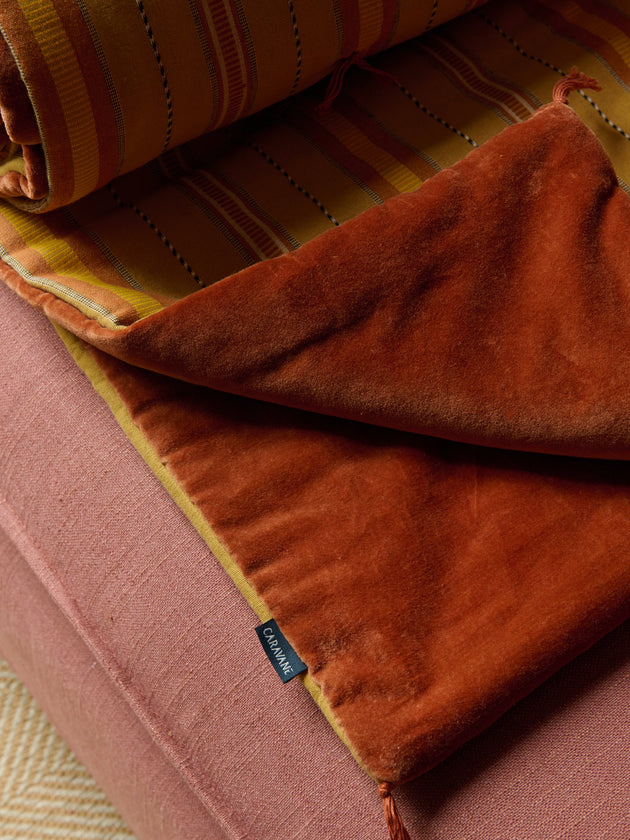 Revers en velours lavé du sofa cover en coton Noely