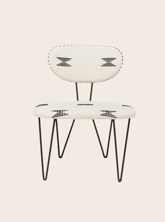 Chaise avec une grande assise avec le tissu à personnaliser