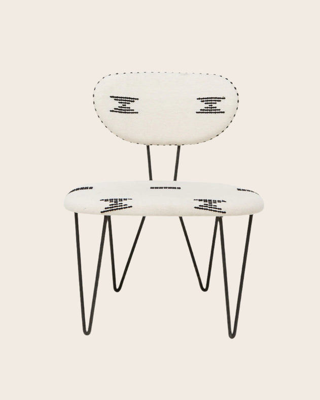 Chaise avec une grande assise avec le tissu à personnaliser