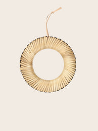 Dessous de plat en bois et bambou naturel et noir