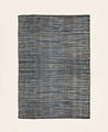 Grand Tapis Lira en coton couleur bleu Glacier