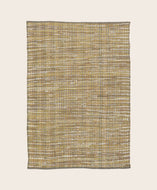 Tapis Lira jaune curcuma en coton recyclé