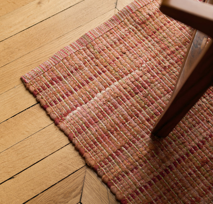 grand tapis lirette en coton coloré Lira en coton