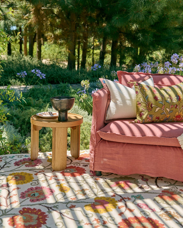 Tapis Lohdi coloré en laine fabriqué en Inde