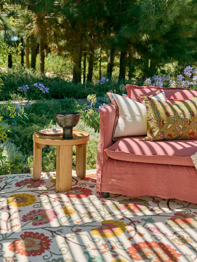 Tapis Lohdi coloré en laine fabriqué en Inde