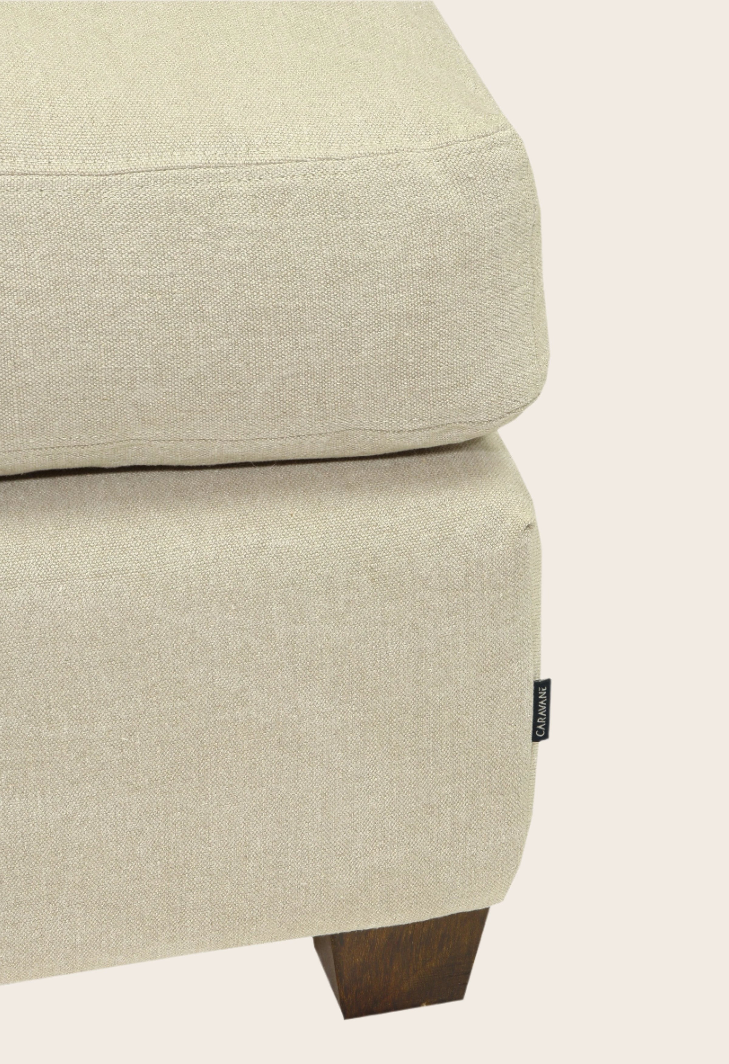 pieds en hêtre pouf