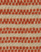 Détail du tissu Phylo en jute et coton avec sa double rayure en fil de coton couleur Rooibos