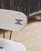 Chaise de table à manger avec une grande assise, tissu personnalisable