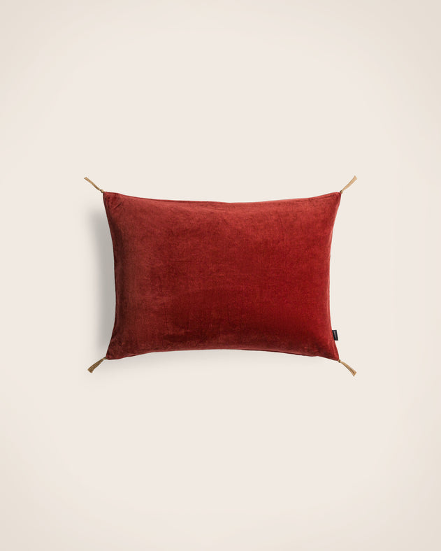 Washed velvet cushion cover