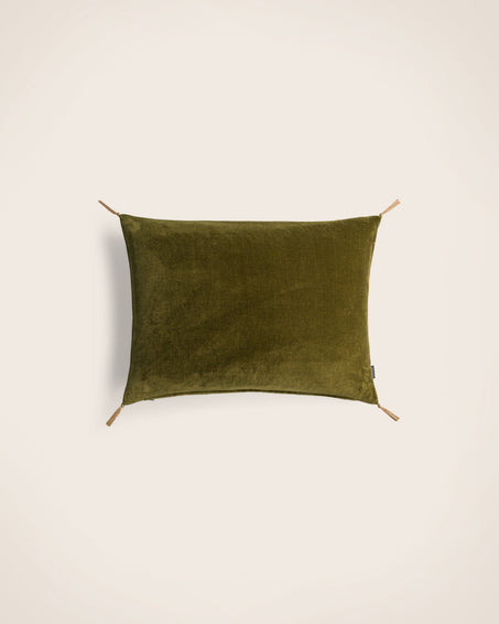 Washed velvet cushion cover