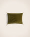 Washed velvet cushion cover