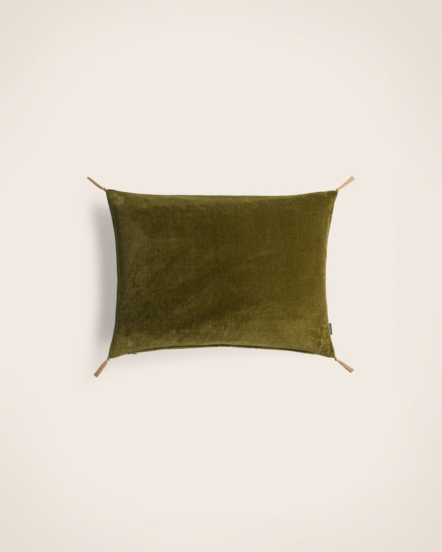 Washed velvet cushion cover