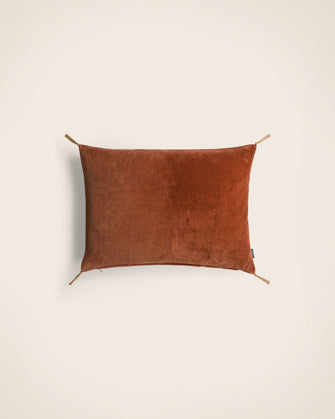 Washed velvet cushion cover
