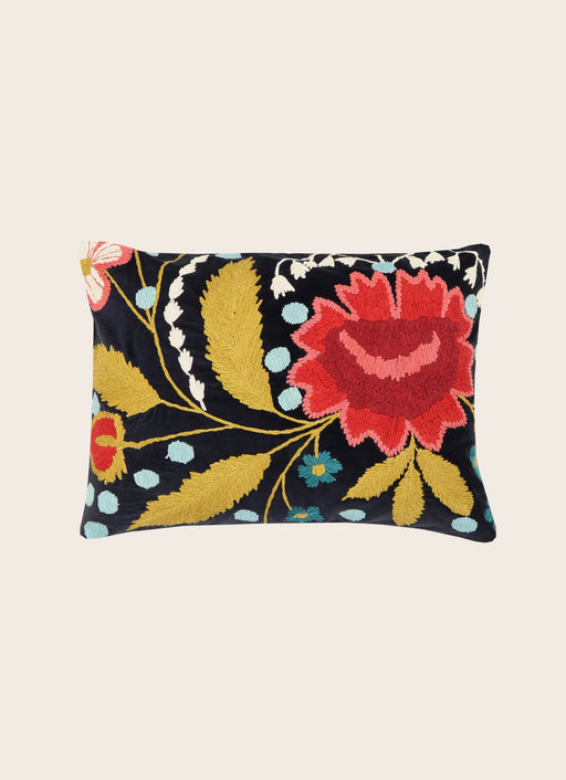 Housse de coussin Mysore brodée en Inde