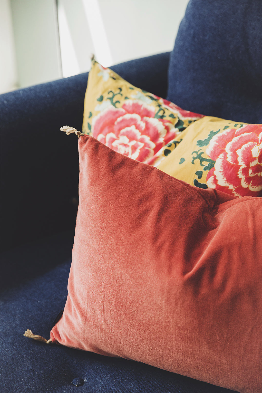 Housse de coussin Velours lavé