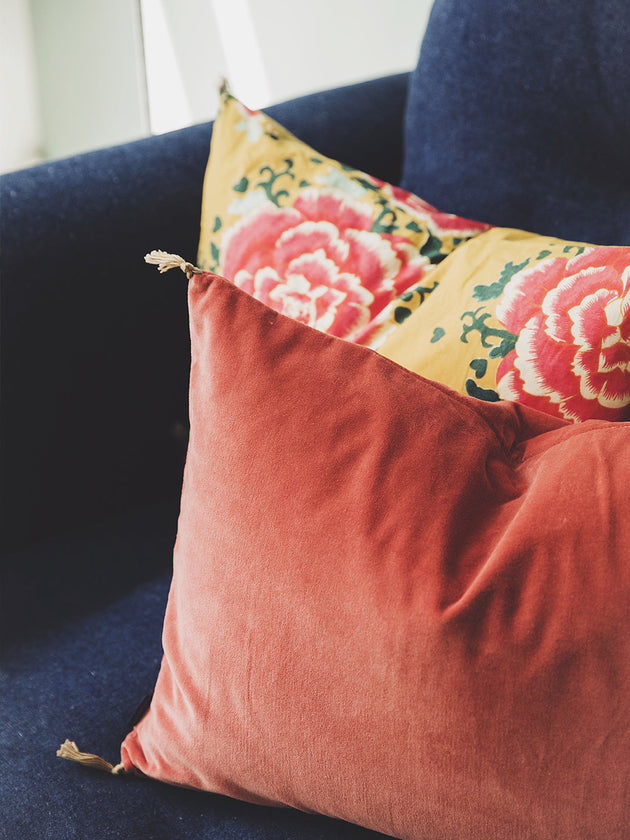 Housse de coussin Velours lavé