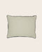Housse de coussin Maya en lin sauvage et bourdon noir teintes naturelles