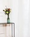 Console haute en acier brut noir