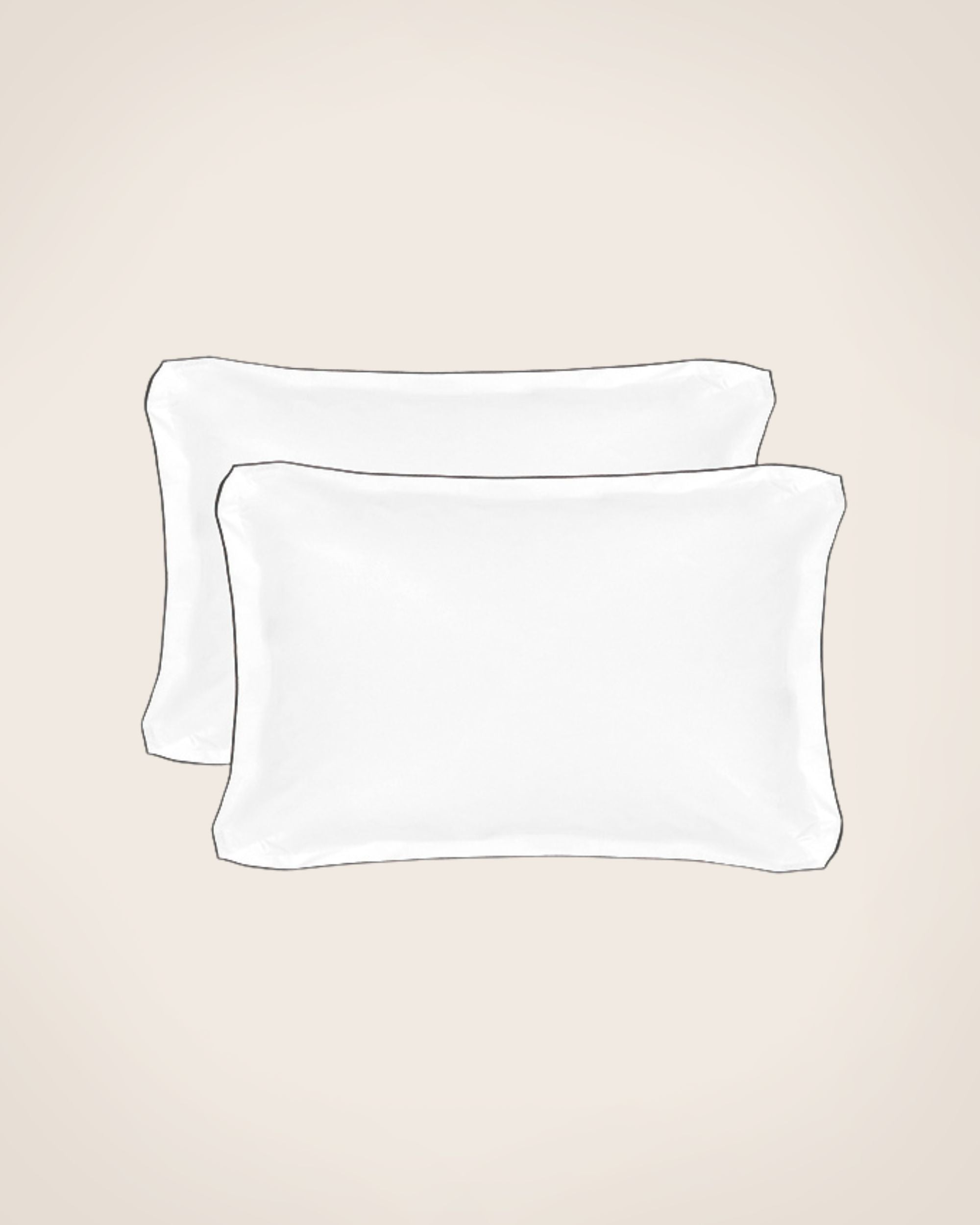 Set de 2 taies d'oreiller Bora