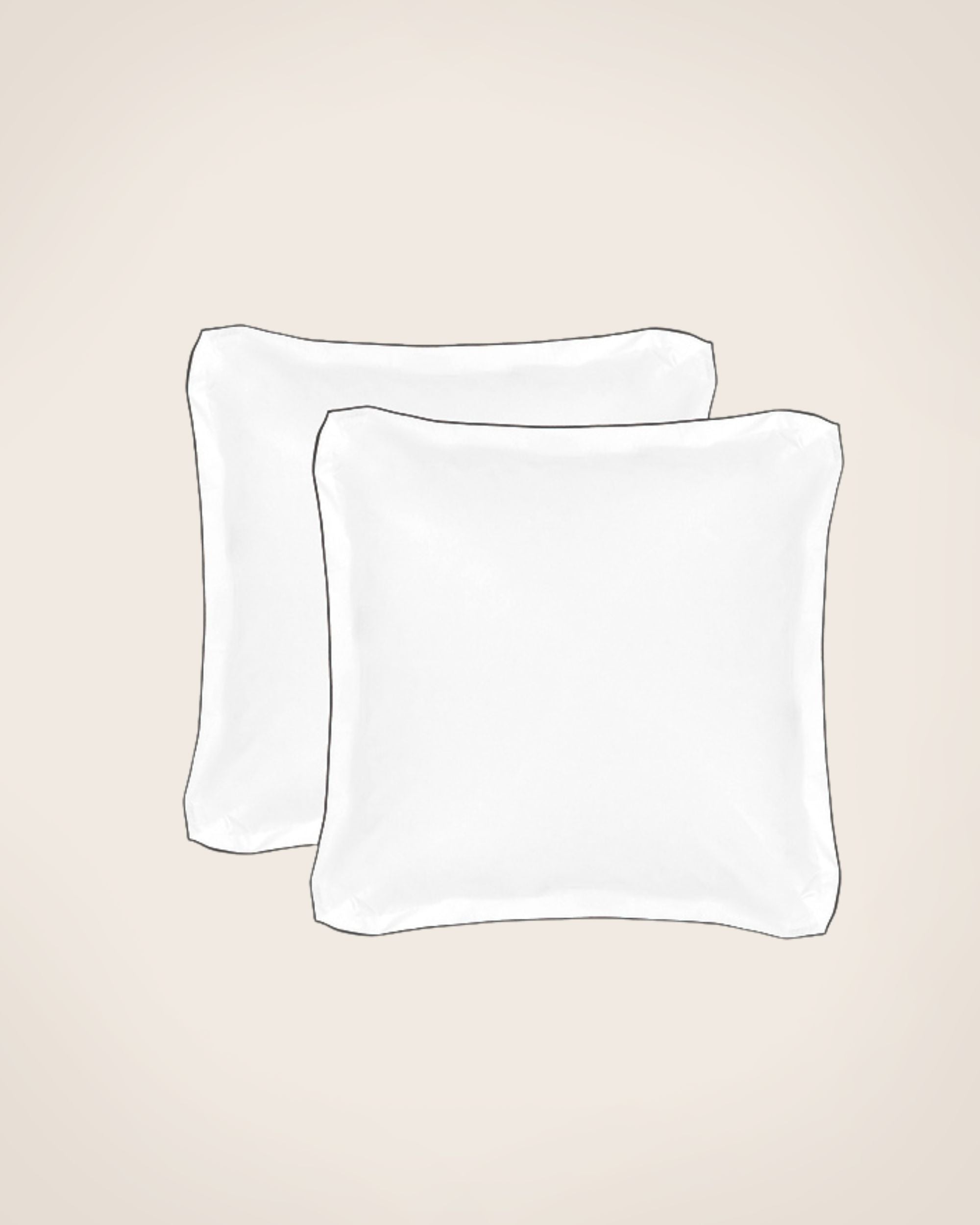 Set de 2 taies d'oreiller Bora