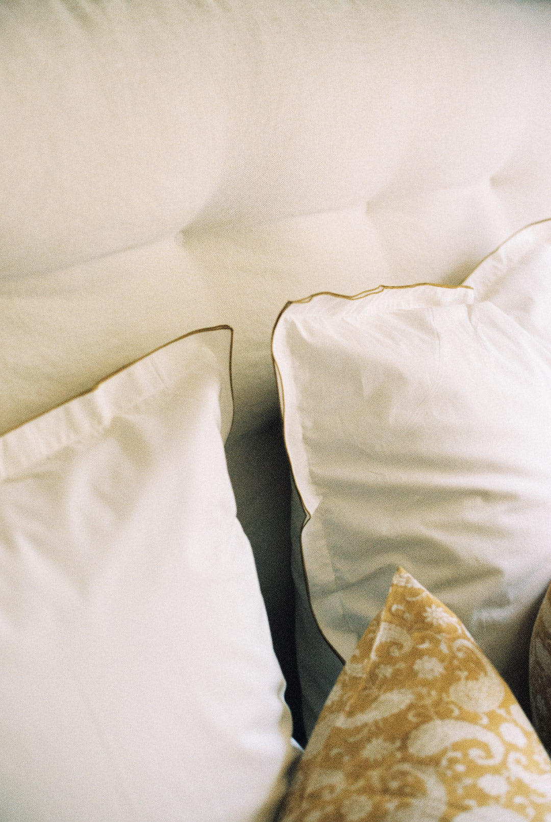 Set de 2 taies d'oreiller blanches Bora